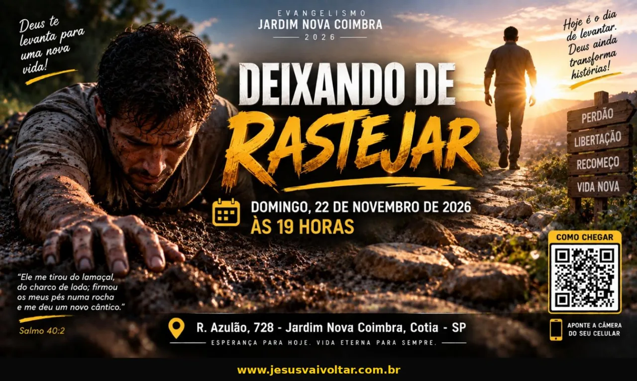 Arte oficial da campanha: Deixando de rastejar. Informações acessíveis nesta página.