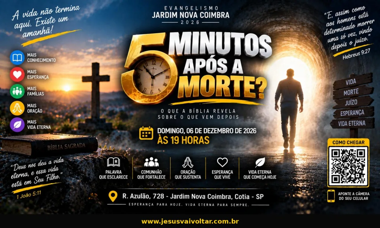 Arte oficial da campanha: 5 minutos após a morte?. Informações acessíveis nesta página.